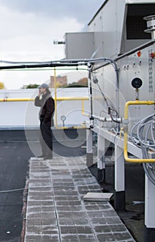 Air Handling Unit rooftop for the central ventilation system
