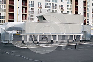 Air Handling Unit rooftop for the central ventilation system