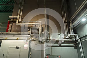 Air heating system for industrial premises, new technologies