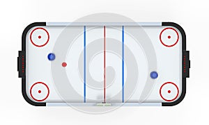 Air Hockey Table Isolated