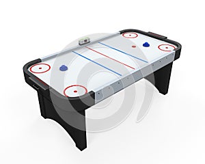 Air Hockey Table Isolated