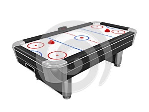 Air Hockey Table Isolated