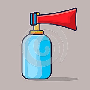 Air horn  isolated cartoon vector illustration in flat style