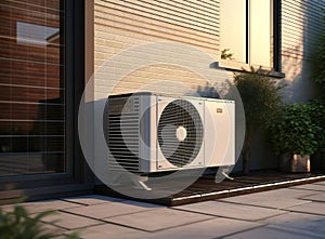 Air house cool system electric outside industrial ac unit power compressor building home