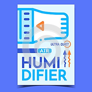 Air Humidifier Promotional Flyer Banner Vector