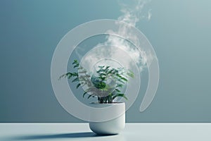 air humidity concept in minimalistic style