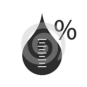 Air humidity vector icon