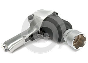 Air impact wrench Close up on white background