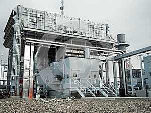 Air intake structure for power plant photo