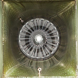 Air intake tube of jet fighter