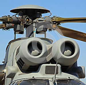 Air intakes on Puma helicopter.