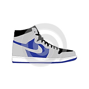 air jordan shoe icon logo vector design