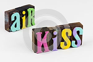 Air kiss virtual romance passion emotion love expression