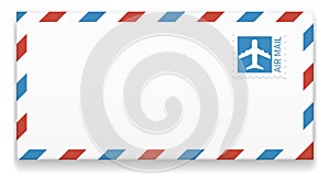 Air mail envelope. Letter icon. Postal service symbol