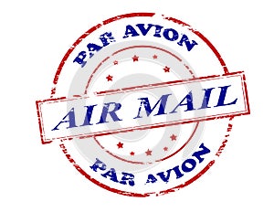 Air mail par avion photo
