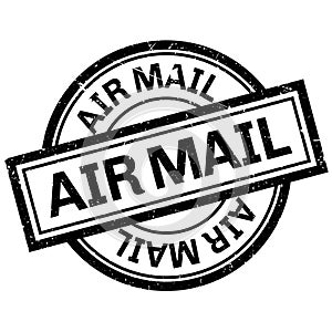 Air mail rubber stamp