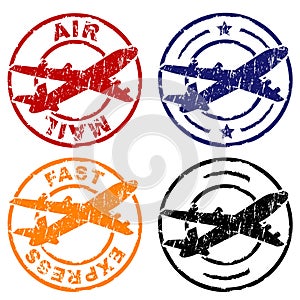 Air mail stamp