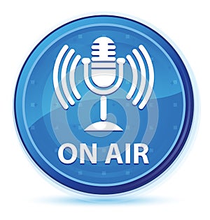 On air (mic icon) midnight blue prime round button