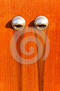 Air outtake rusty wall