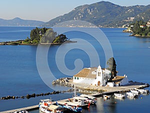 Air photograph, Corfu Island, Greece