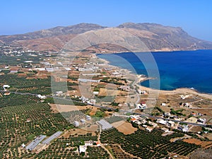 Air photograph, Kissamos, Chania, Crete, Greece