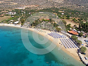 Air photograph, Marathi Beach, Chania, Crete, Greece photo