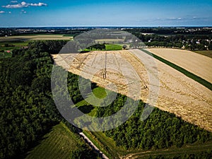 Air picture view above belgium europe world agriculture