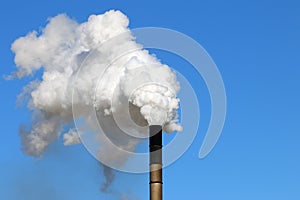 Air pollution from an industrial chimney