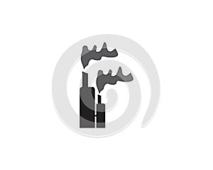 Air pollution logo vector illustration