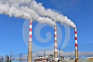 Air pollution of power plant