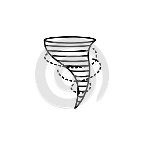air pollution, tornado icon. Element of air pollution for mobile concept and web apps icon. Thin line icon for website design and
