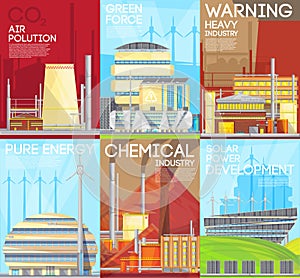 Air Pollution Warning Ecological Composition Poster