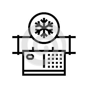 air purification line icon vector illustration