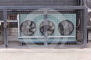 Air purification system ventilators in industrial premises