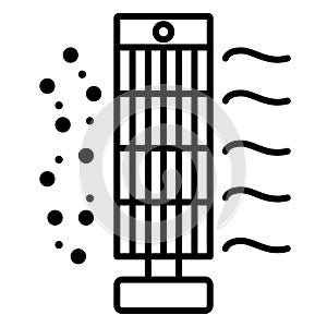 Air purifier flat outline