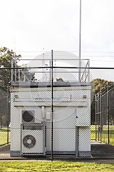 Air Quality Monitoring Station Assessing Environmental Conditions and Pollution