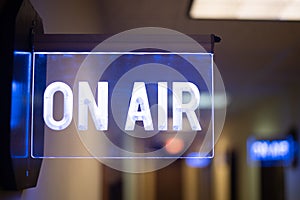 On Air Radio Studio Sign