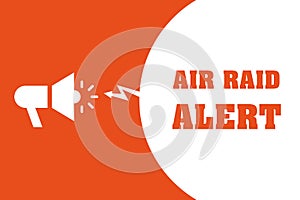 air raid alert on white