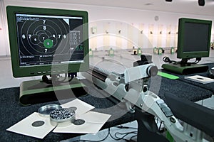 Air rifle and 10m target monitor