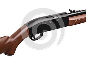 Air rifle isolate on a white back. Small-caliber weapons for sport shooting and hunting