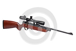 Air rifle with riflescope