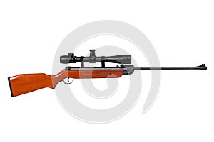 Air rifle with riflescope