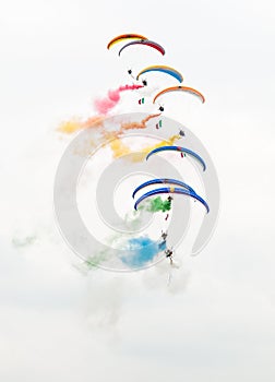 Air show paramotors