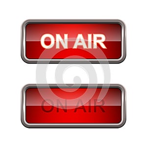 On air sign in on and off position
