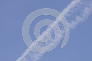 Air Smoke From An Airplane At Amsterdam The Netherlands 3-5-2023