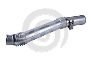 Air supply pipe to the truck turbocharger, isolated on a white background