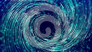 Air swirl flow. Digital technology vortex. Spiral data swirl spin. Twirl circle hurricane background