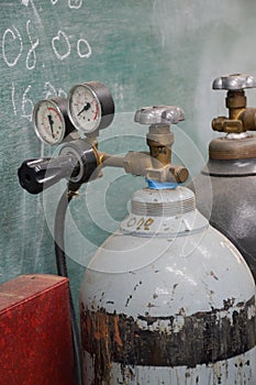 Air tank in classrom photo