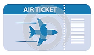 Air ticket vector icon