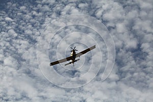 Air Tractor AT-802 Fire fighting aircraft extinguishing a fire